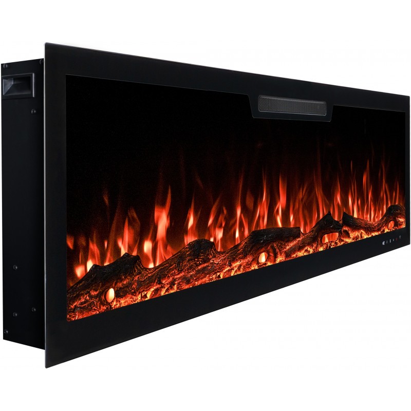 ELITE 213 cm Kominek elektryczny LED ścienny i do zabudowy AFLAMO + DŹWIĘK