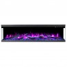 Unique PRO 80 cm, Kominek elektryczny LED do zabudowy AFLAMO