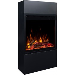 Kominek elektryczny MILOS 3D 60 Czarny + DŹWIĘK - AFLAMO