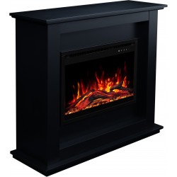 Kominek elektryczny SUND 3D Czarny + DŹWIĘK - AFLAMO