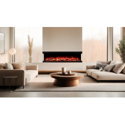 Unique PRO 140 cm, Kominek elektryczny LED do zabudowy AFLAMO